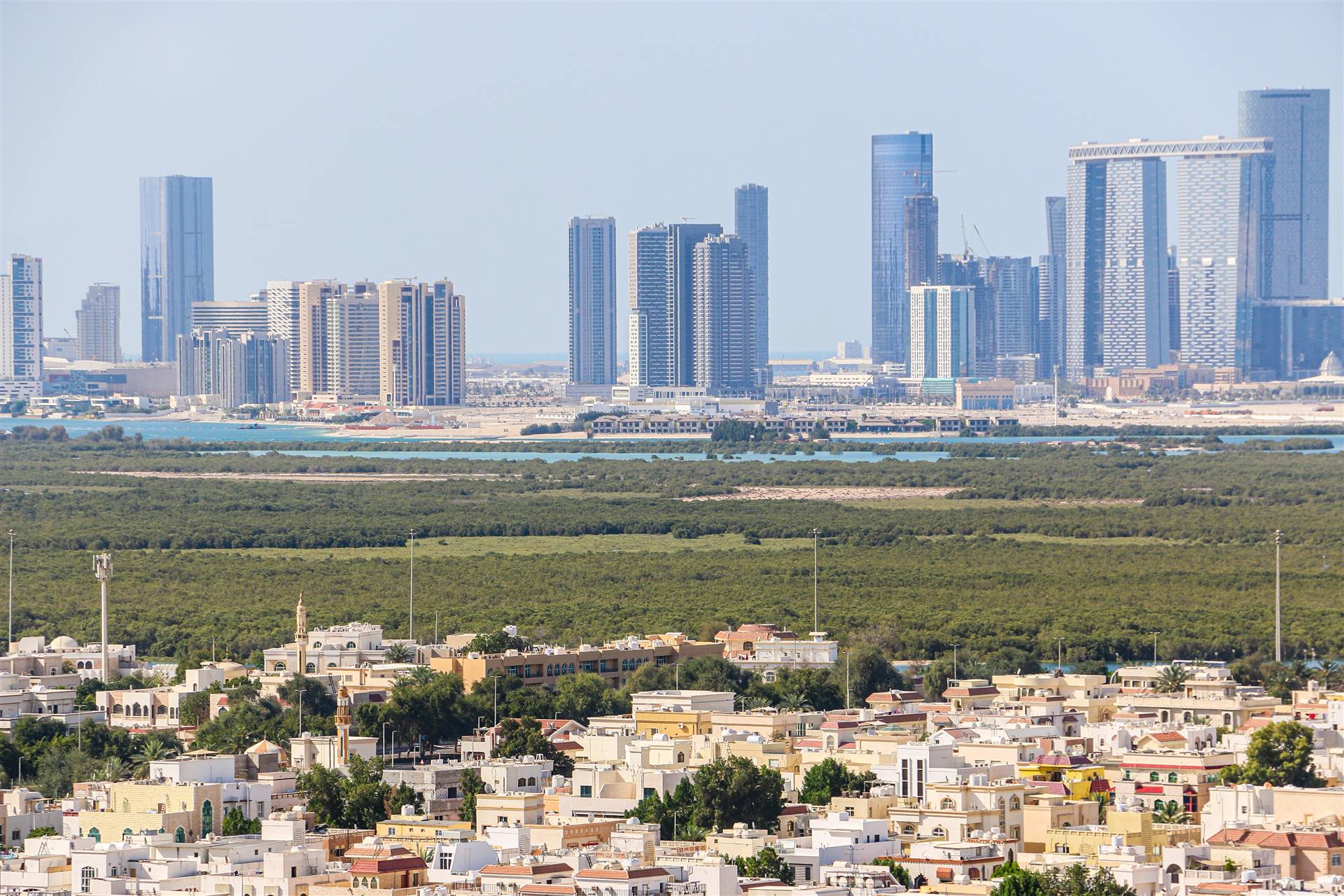 Villa district in Abu Dhabi, illustrative of Mohammed Bin Zayed City