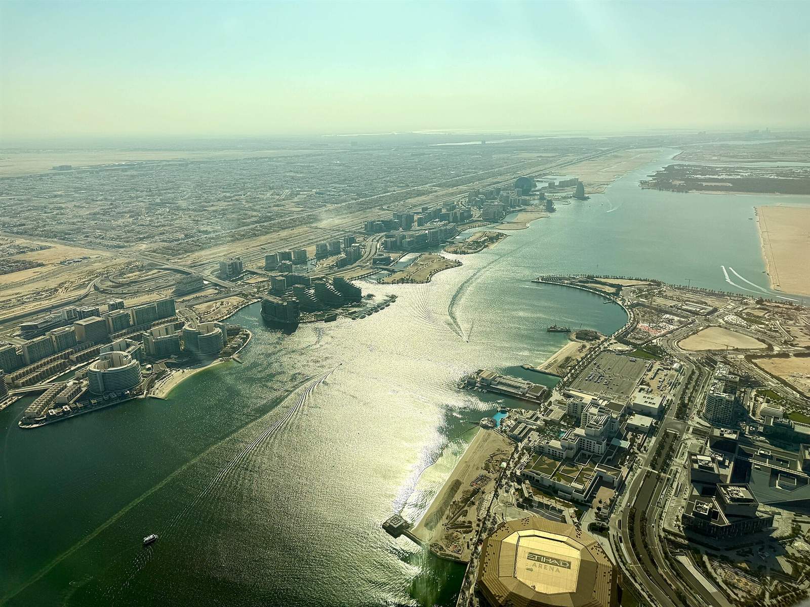 Waterfront developments on Yas Island